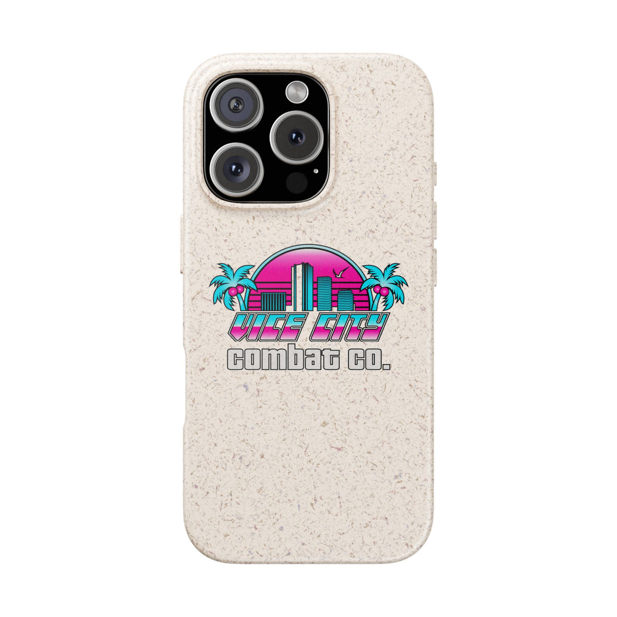 Vice City Combat Co. - Eco-Friendly Biodegradable iPhone Cases - 15, 16, and 17 Models