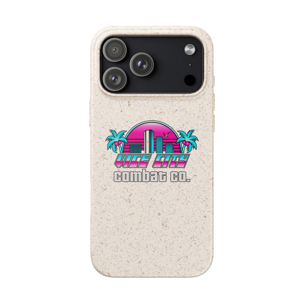 Vice City Combat Co. - Eco-Friendly Biodegradable iPhone Cases - 15, 16, and 17 Models