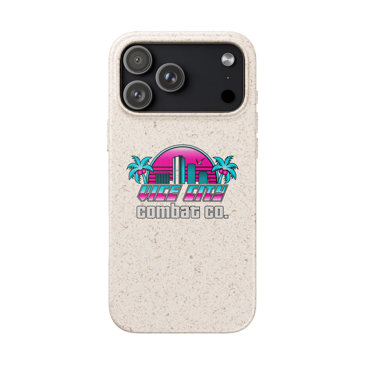 Vice City Combat Co. - Eco-Friendly Biodegradable iPhone Cases - 15, 16, and 17 Models