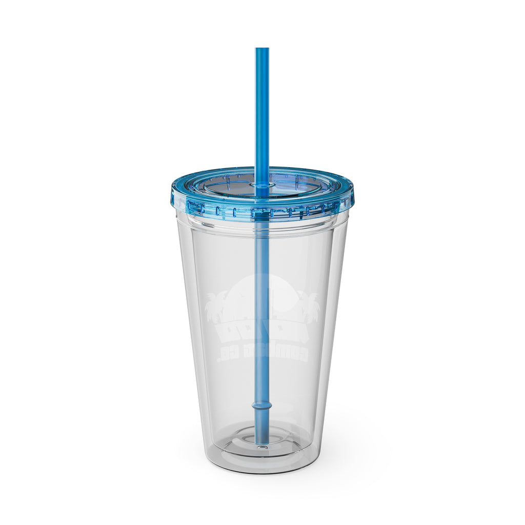 Vice City Combat Co. - Sunsplash Acrylic Tumbler with Straw, 16oz - 4 Colors