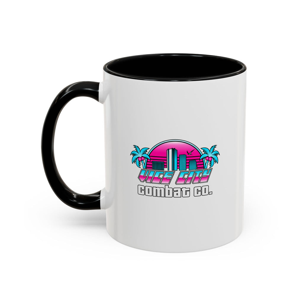 Vice City Combat Co. - Color Accent Coffee Mug - 11oz or 15oz