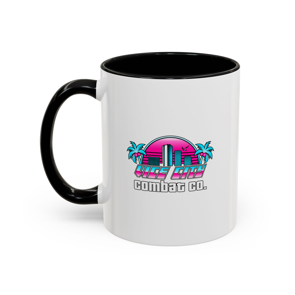 Vice City Combat Co. - Color Accent Coffee Mug - 11oz or 15oz