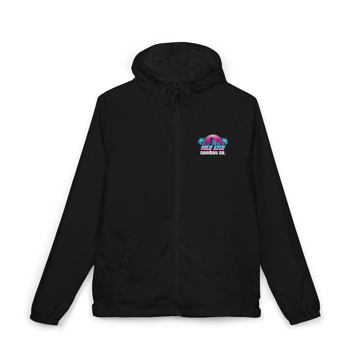 Vice City Combat Co. - Unisex Full-Zip Windbreaker Jacket