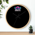CUSTOM BJJ MMA Academy Logo Dojo 10" Wooden Wall Clock