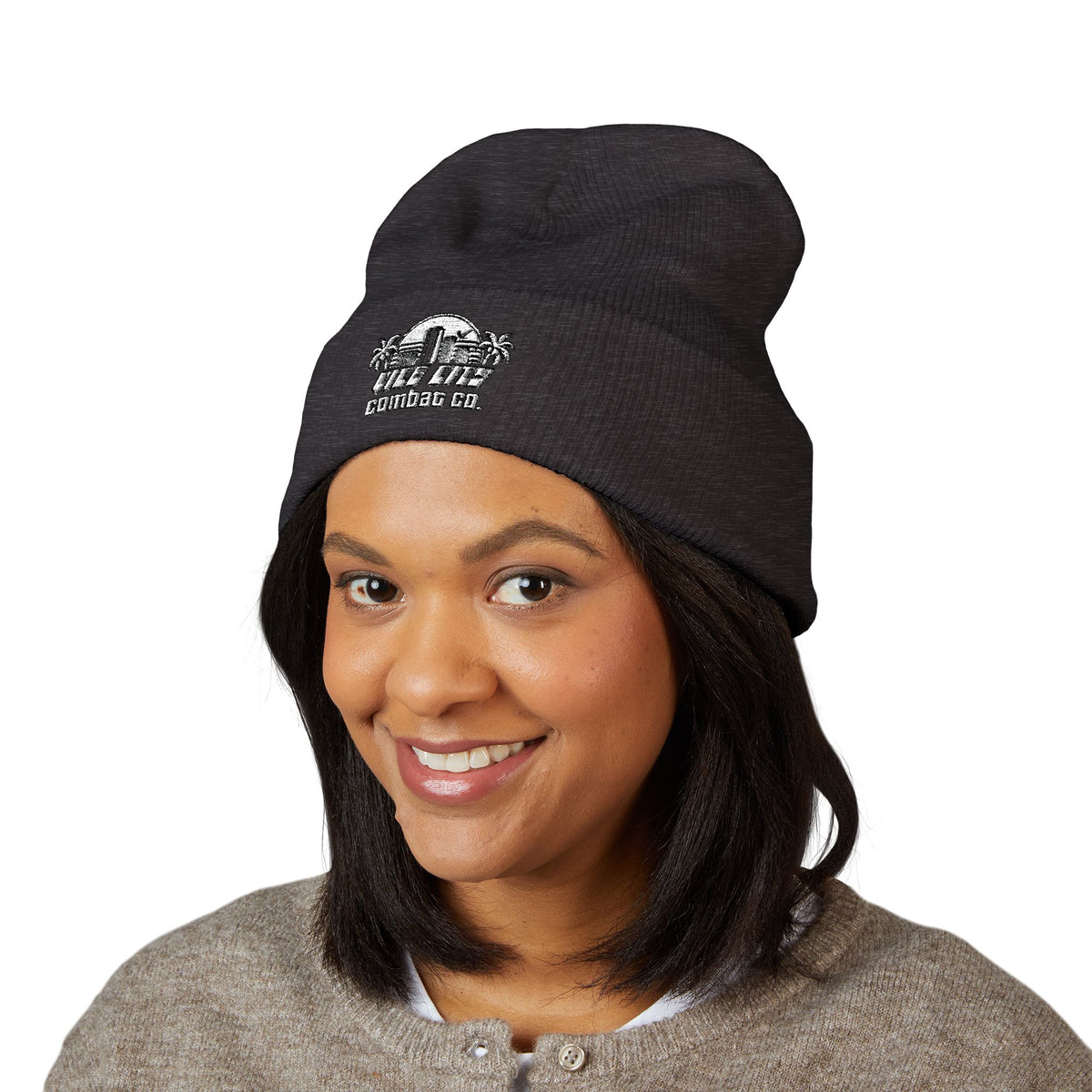 Vice City Combat Co. - Classic Cuffed Embroidered Beanie - 4 Colors