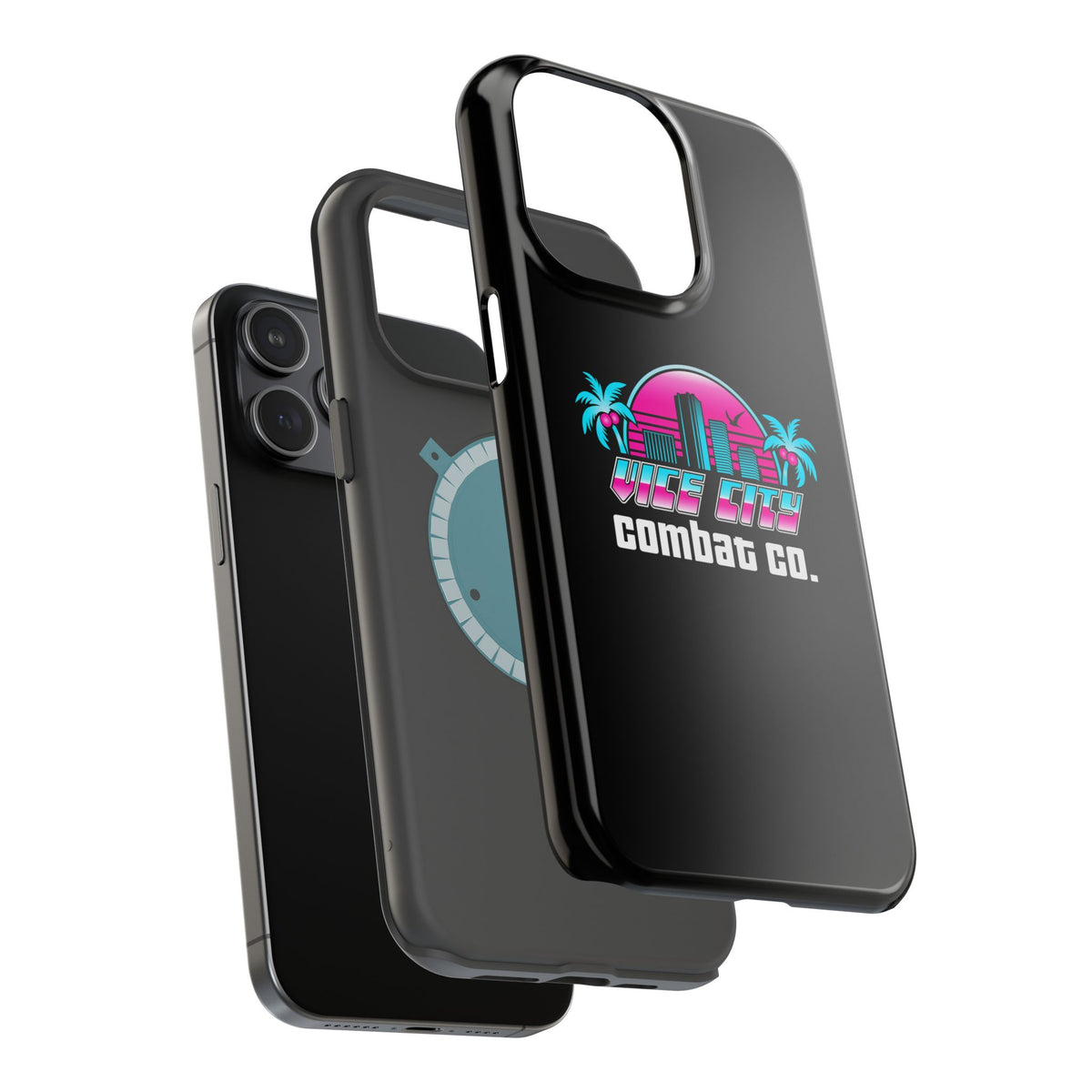 Vice City Combat Co. - Magnetic Impact-Resistant iPhone Cases - 15, 16, and 17