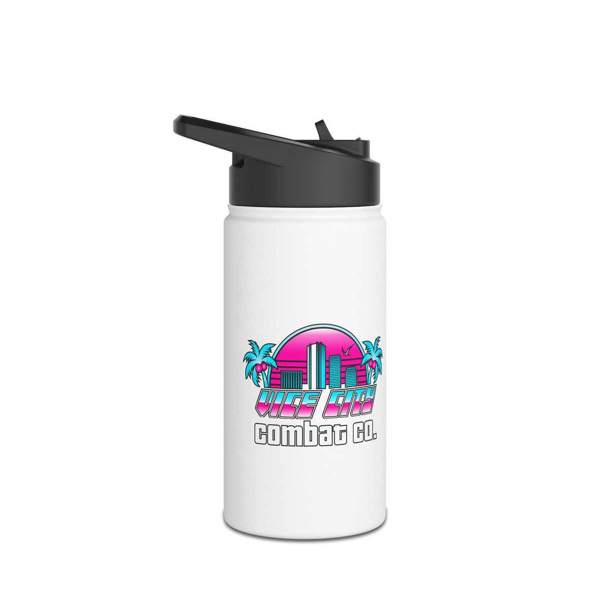 Vice City Combat Co. - Stainless Steel Water Bottle, Standard Lid - 3 Sizes