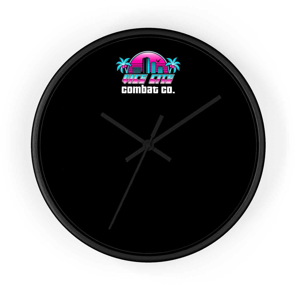 CUSTOM BJJ MMA Academy Logo Dojo 10" Wooden Wall Clock