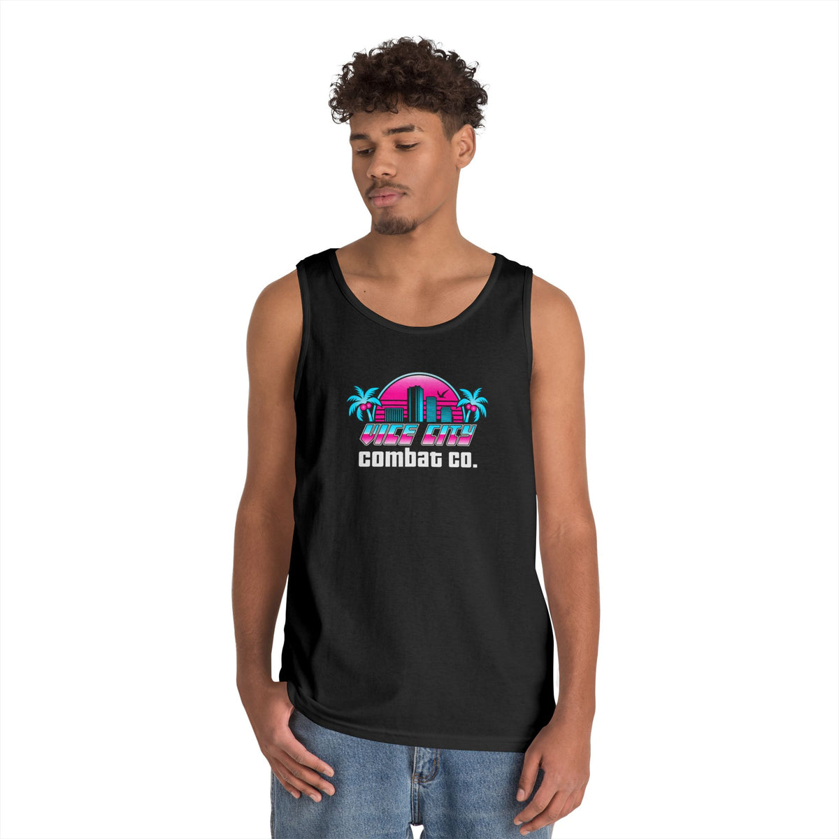 Vice City Combat Co. - Mens Heavy Cotton Tank Top