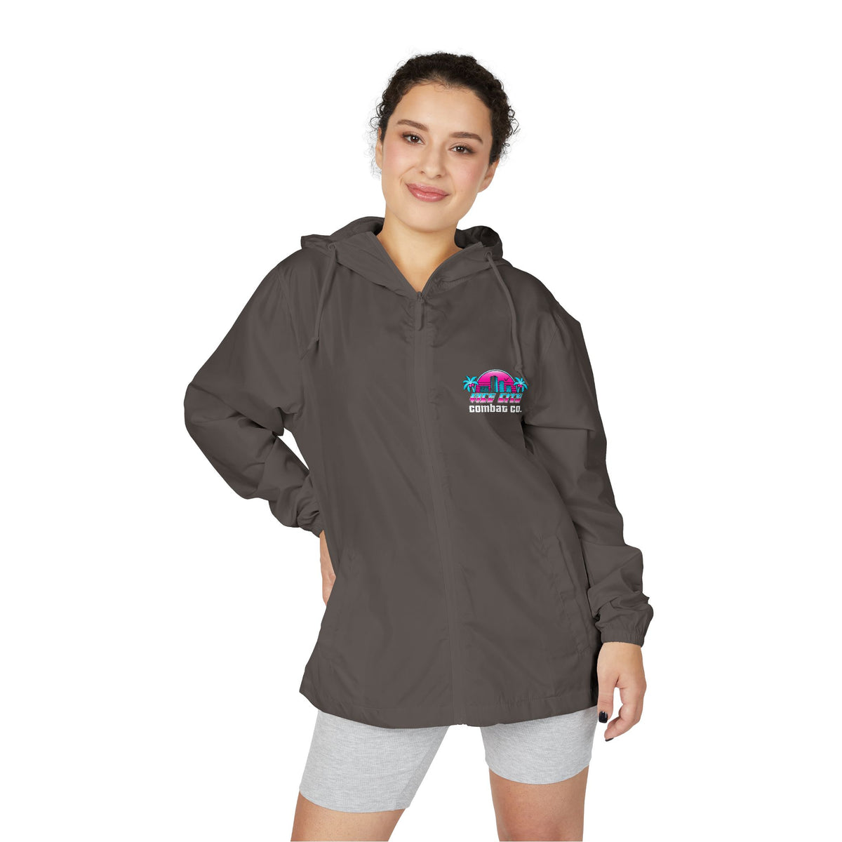 Vice City Combat Co. - Unisex Full-Zip Windbreaker Jacket