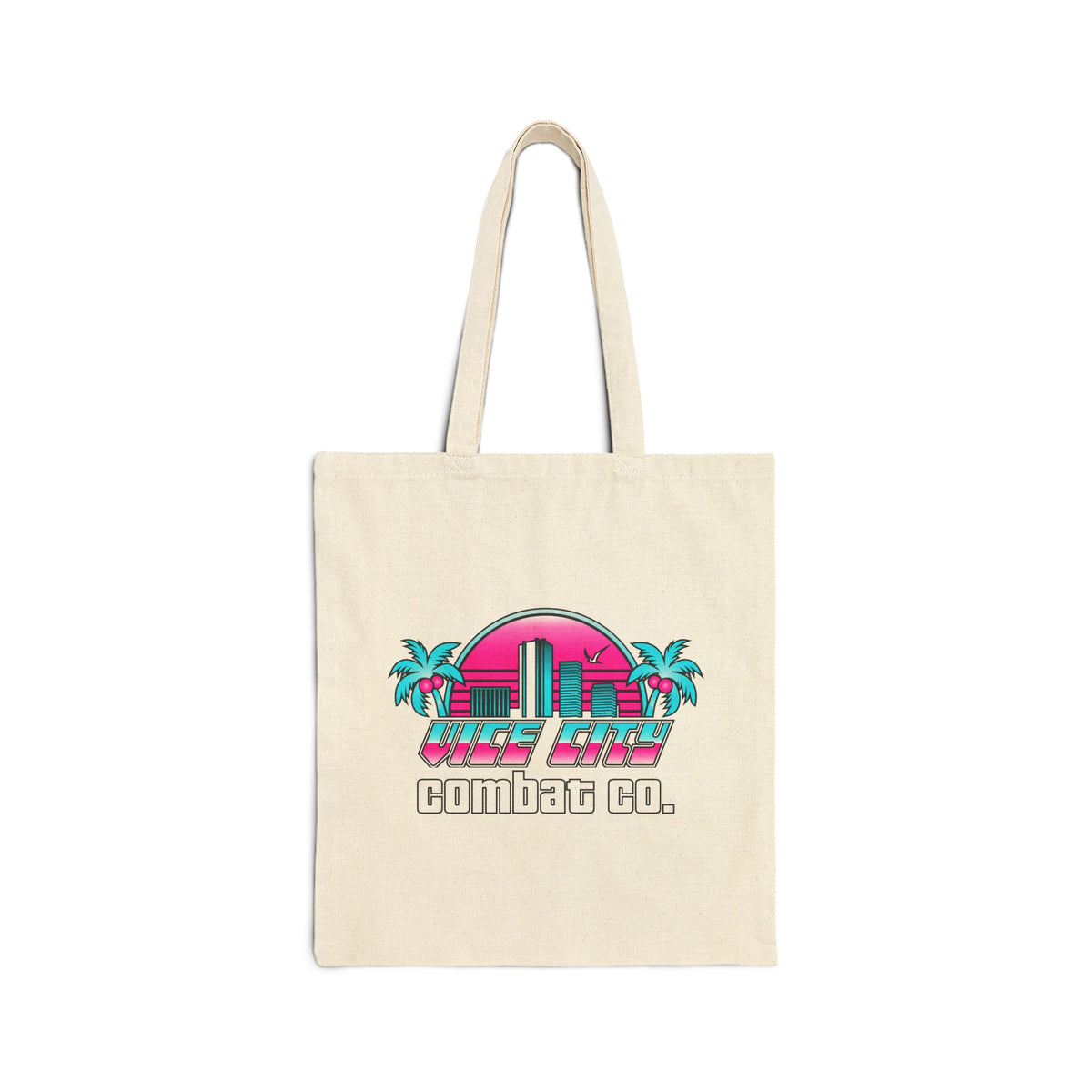 Vice City Combat Co. - Cotton Canvas Reusable Tote Bag