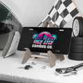 Vice City Combat Co. - Large Logo Black Aluminum Vehicle Vanity Plate
