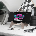 Vice City Combat Co. - Large Logo Black Aluminum Vehicle Vanity Plate