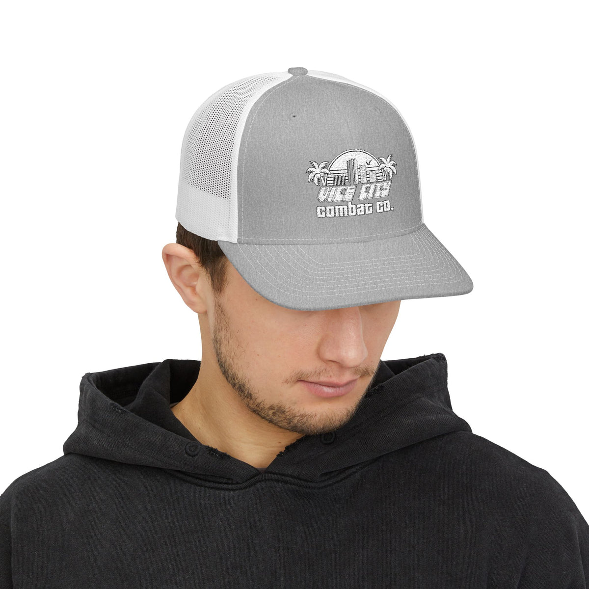 Vice City Combat Co. - Embroidered Adjustable Snapback Trucker Cap