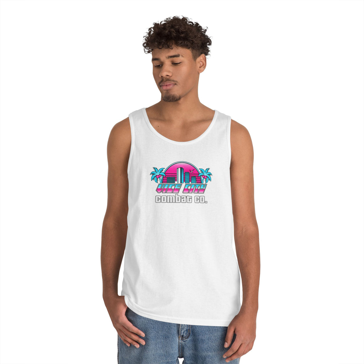 Vice City Combat Co. - Mens Heavy Cotton Tank Top
