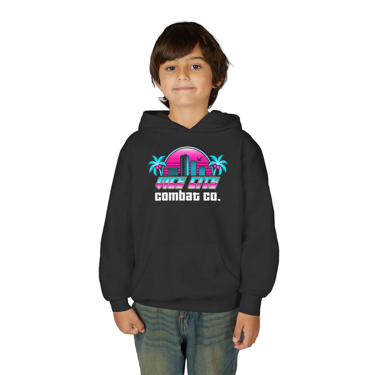 Vice City Combat Co. - Youth Heavy Blend Hooded Sweatshirt