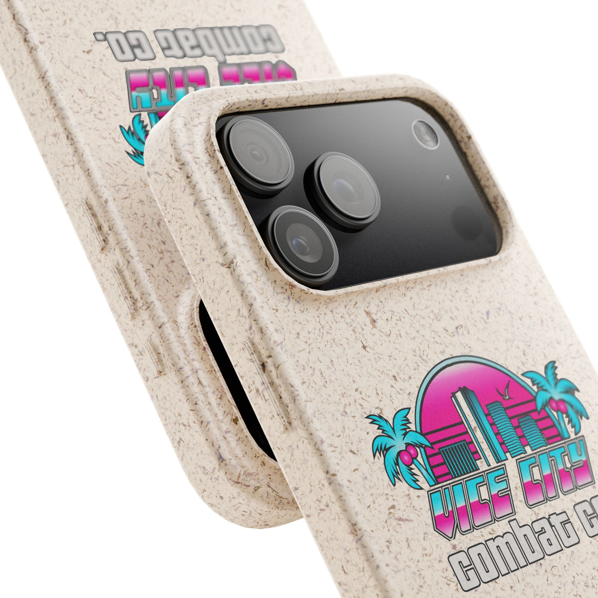 Vice City Combat Co. - Eco-Friendly Biodegradable iPhone Cases - 15, 16, and 17 Models