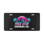 Vice City Combat Co. - Large Logo Black Aluminum Vehicle Vanity Plate