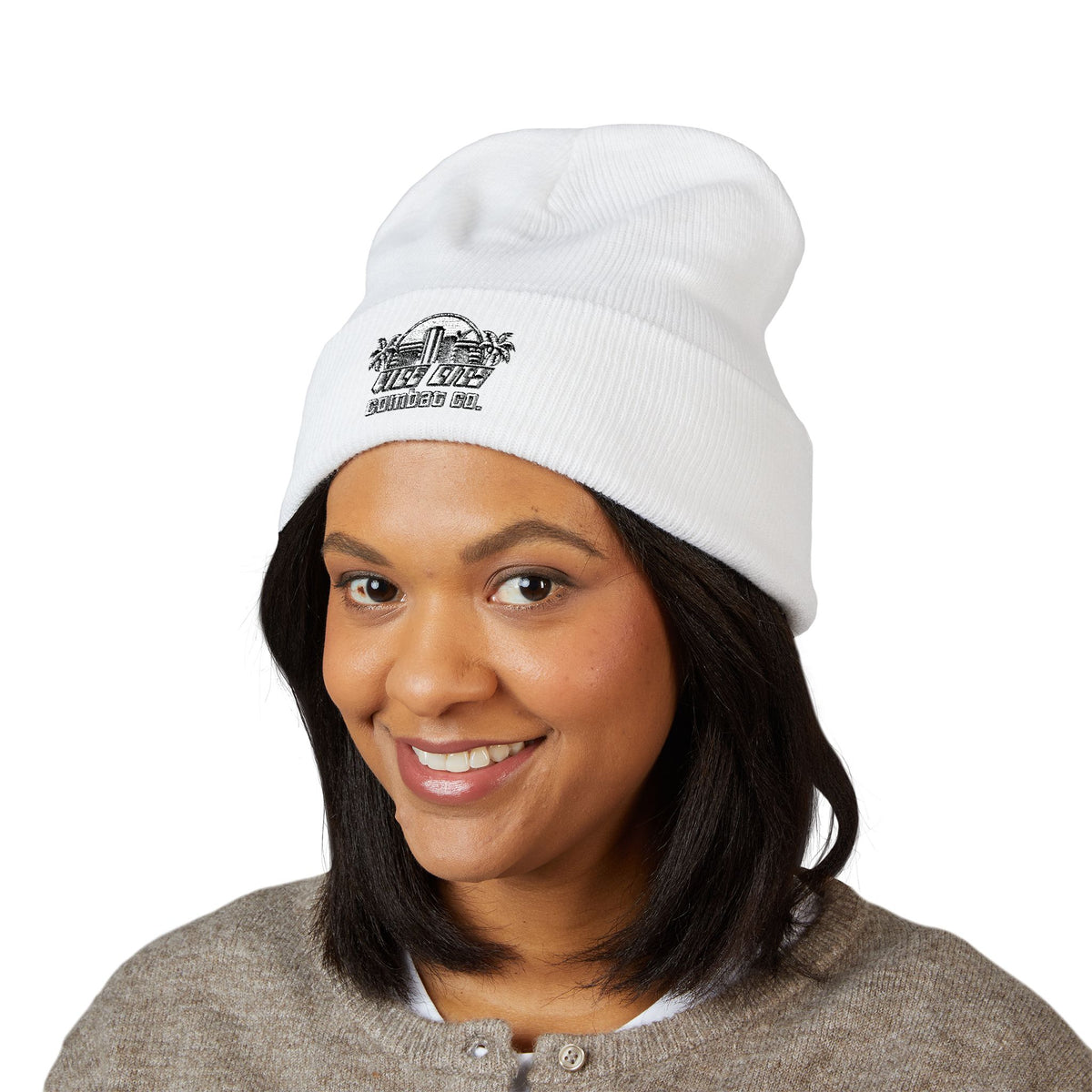 Vice City Combat Co. - Classic Cuffed Embroidered Beanie - 4 Colors