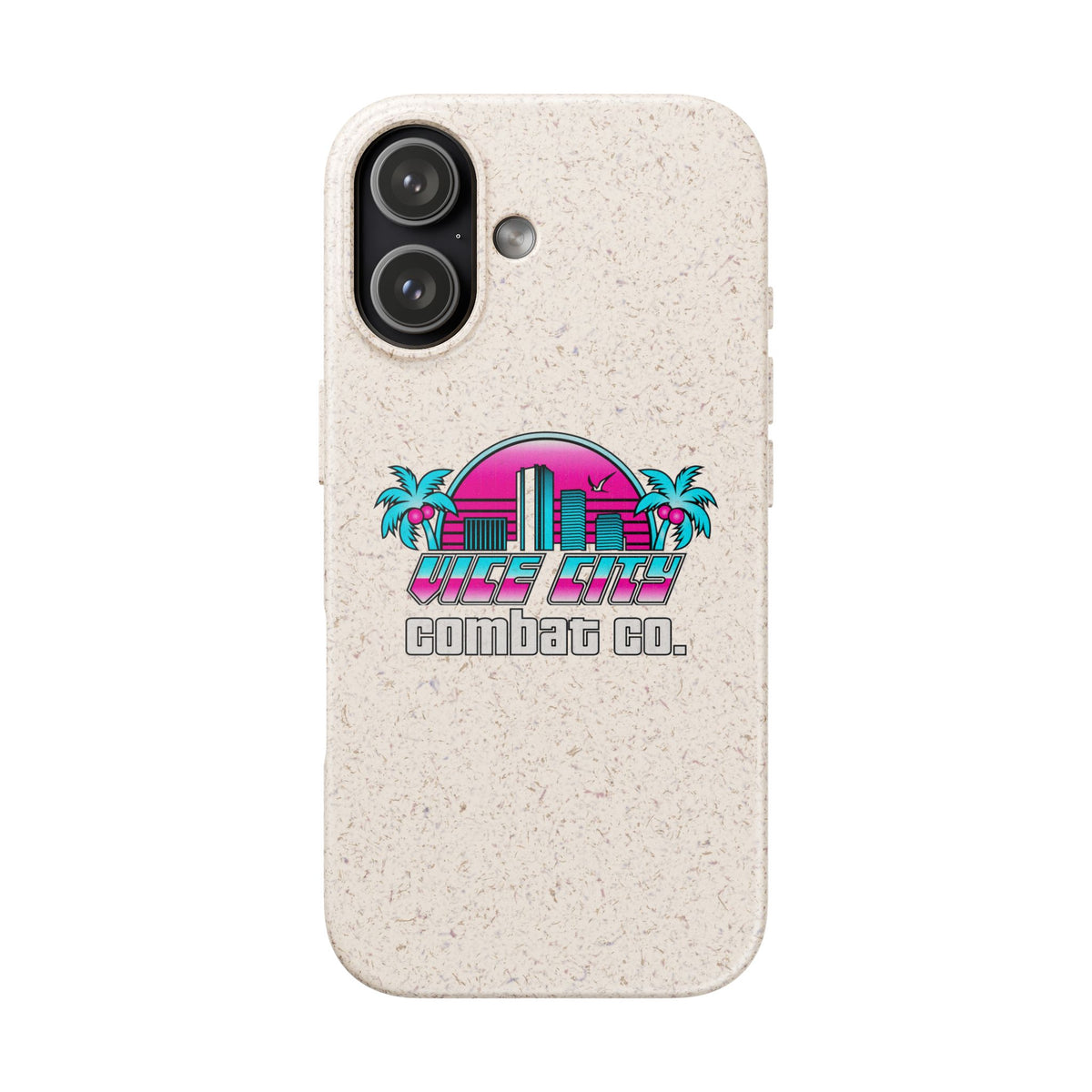 Vice City Combat Co. - Eco-Friendly Biodegradable iPhone Cases - 15, 16, and 17 Models