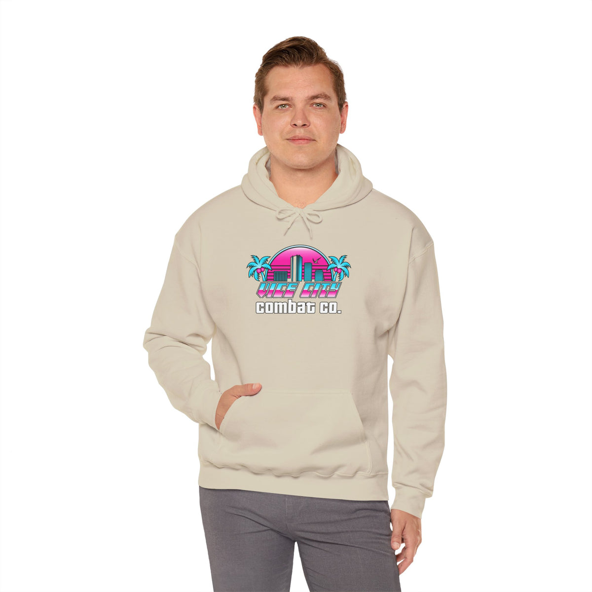 Vice City Combat Co. - Unisex Heavy Blend™ Hooded Sweatshirt
