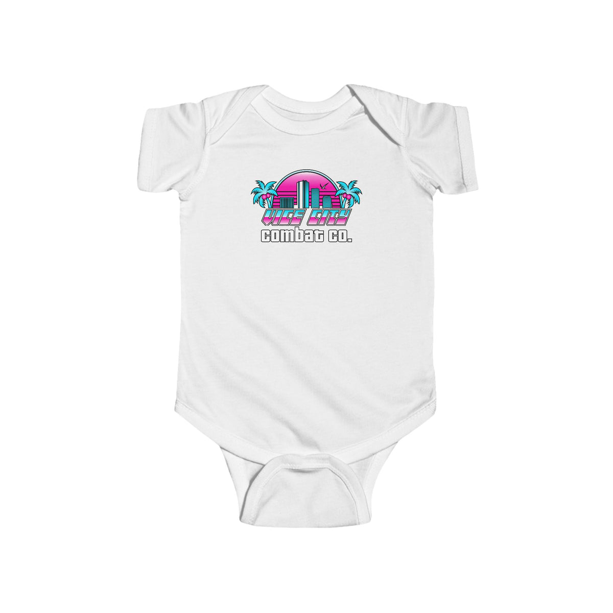 Vice City Combat Co. - Infant Ring-Spun Cotton Fine Jersey Baby Bodysuit - Rabbit Skins