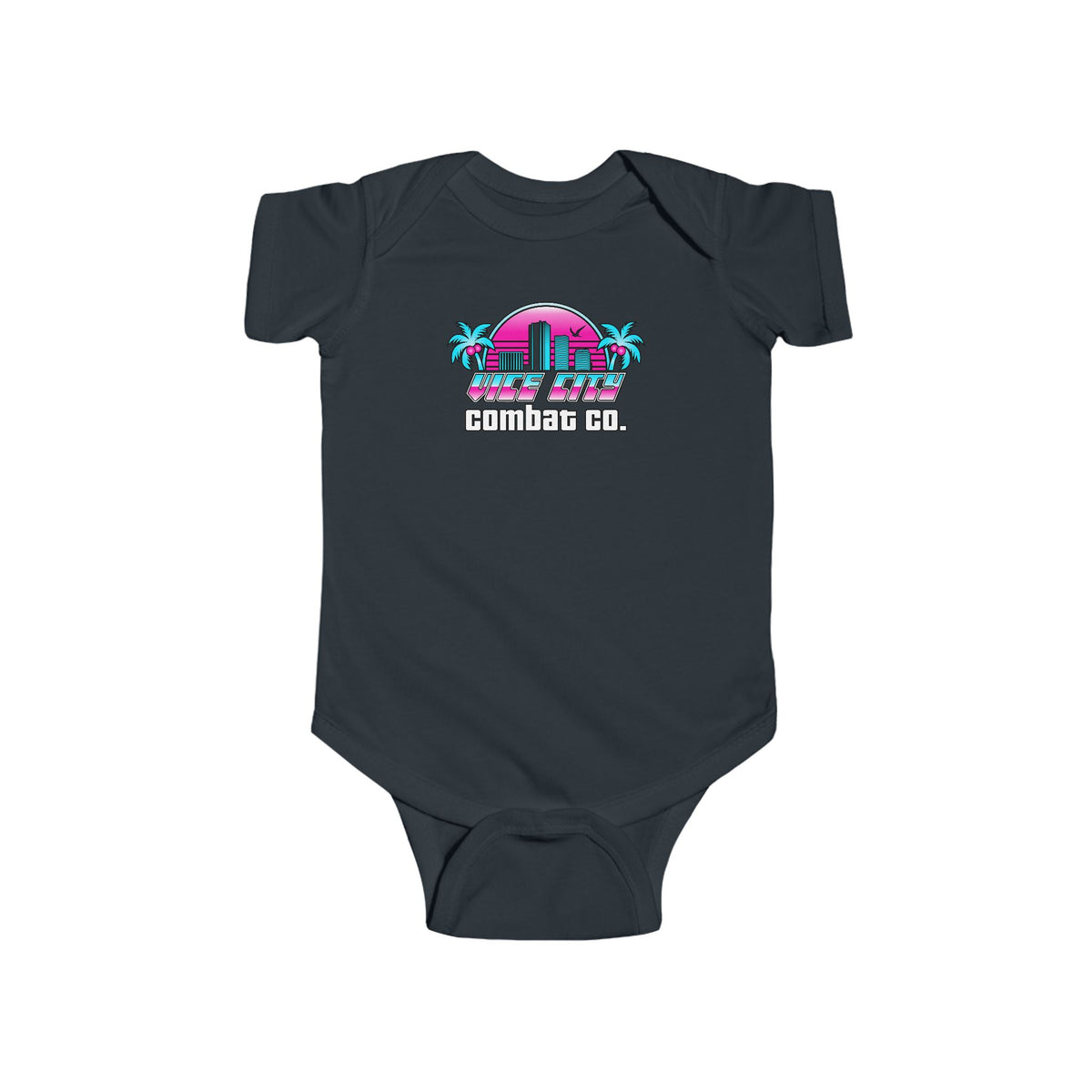 Vice City Combat Co. - Infant Ring-Spun Cotton Fine Jersey Baby Bodysuit - Rabbit Skins