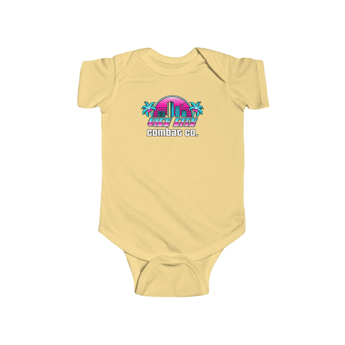 Vice City Combat Co. - Infant Ring-Spun Cotton Fine Jersey Baby Bodysuit - Rabbit Skins