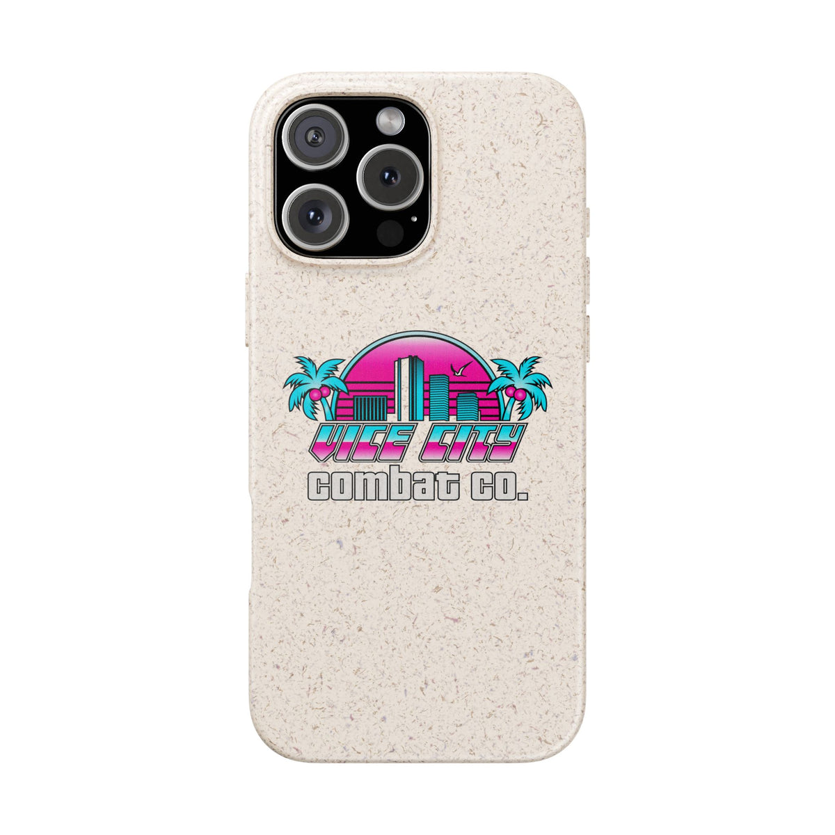 Vice City Combat Co. - Eco-Friendly Biodegradable iPhone Cases - 15, 16, and 17 Models