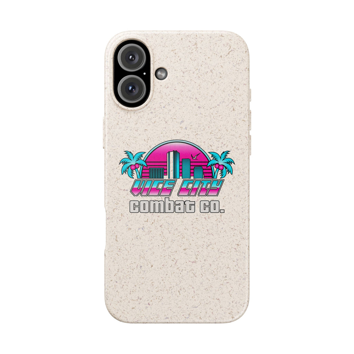 Vice City Combat Co. - Eco-Friendly Biodegradable iPhone Cases - 15, 16, and 17 Models