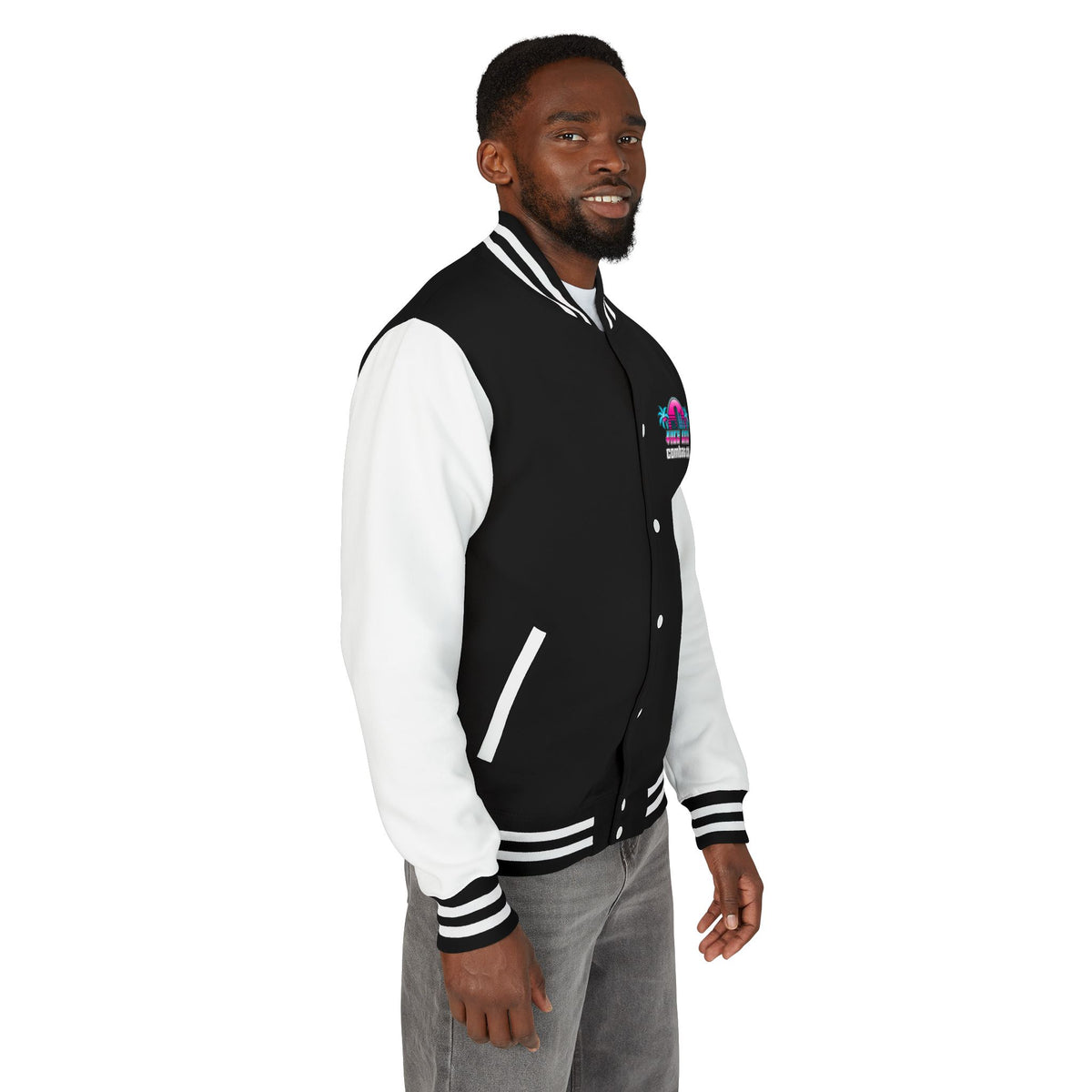 Vice City Combat Co. - Unisex Heavyweight Letterman Jacket