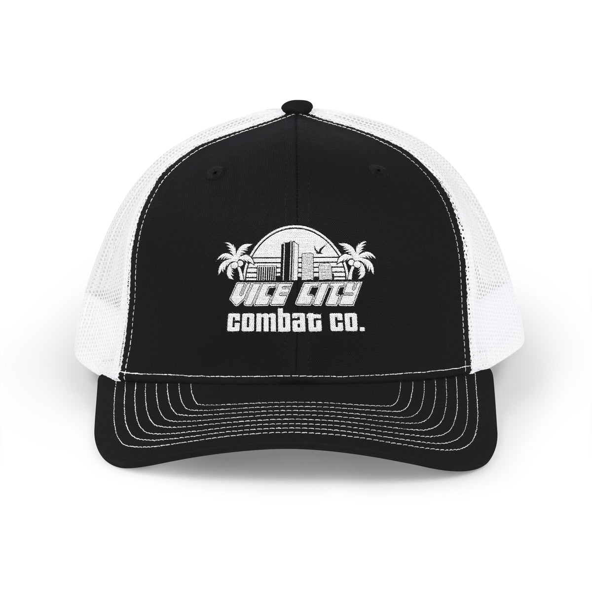 Vice City Combat Co. - Embroidered Adjustable Snapback Trucker Cap