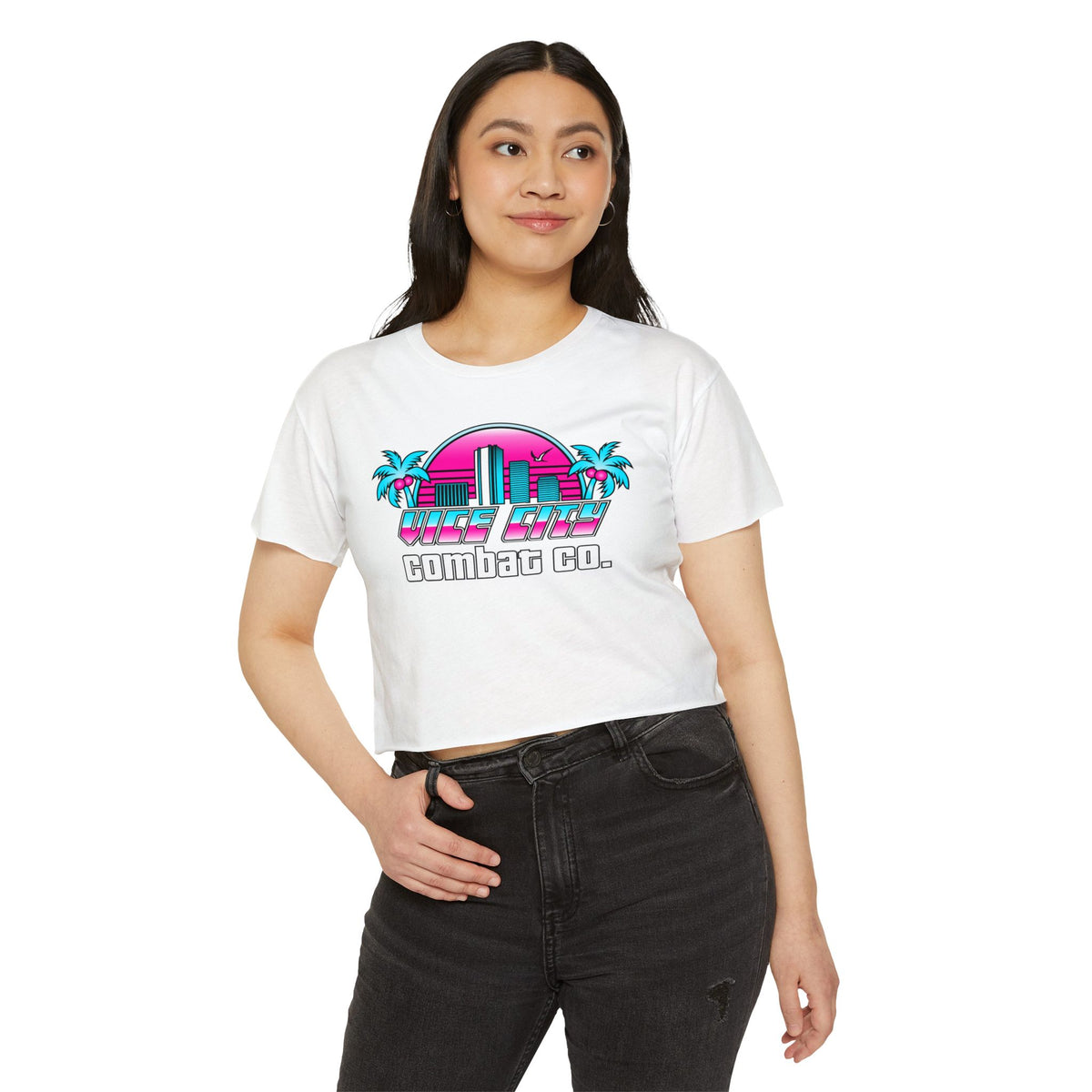Vice City Combat Co. - Women's Festival Crop Top Shirt