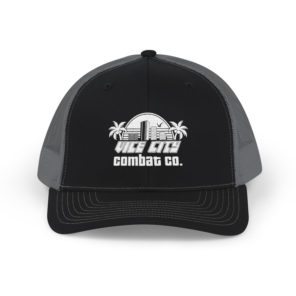 Vice City Combat Co. - Embroidered Adjustable Snapback Trucker Cap