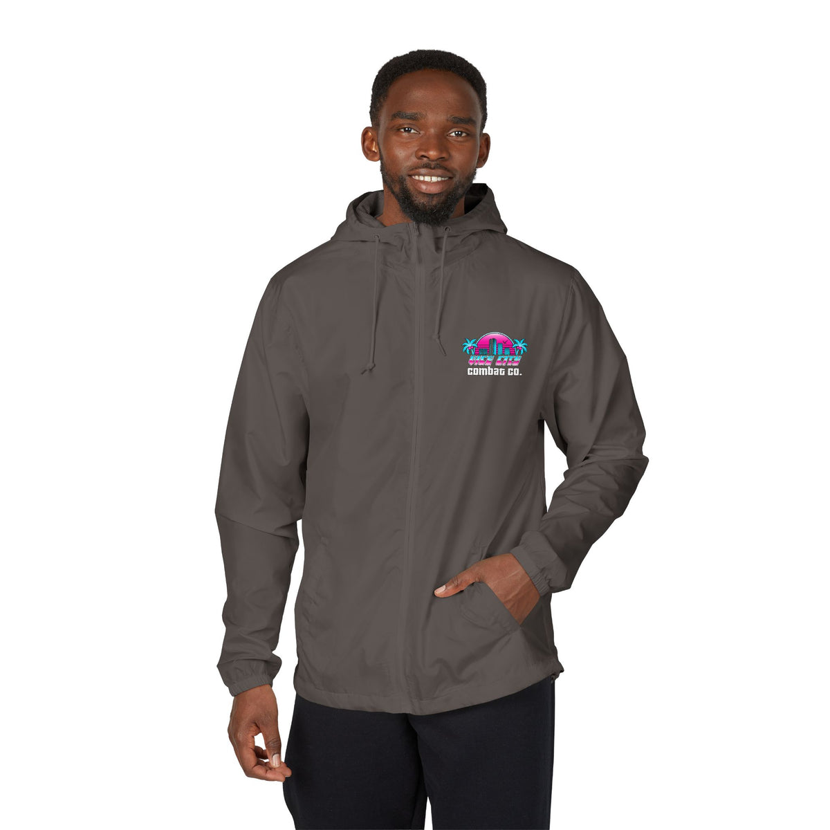 Vice City Combat Co. - Unisex Full-Zip Windbreaker Jacket