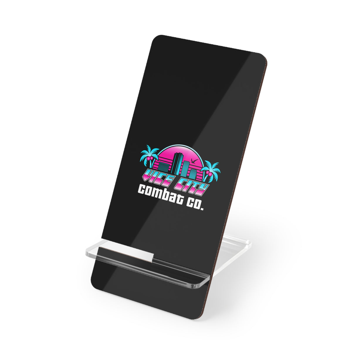 CUSTOM BJJ MMA Academy Branded Mobile Display Stand for Front Desk Smartphones Mobile Phone