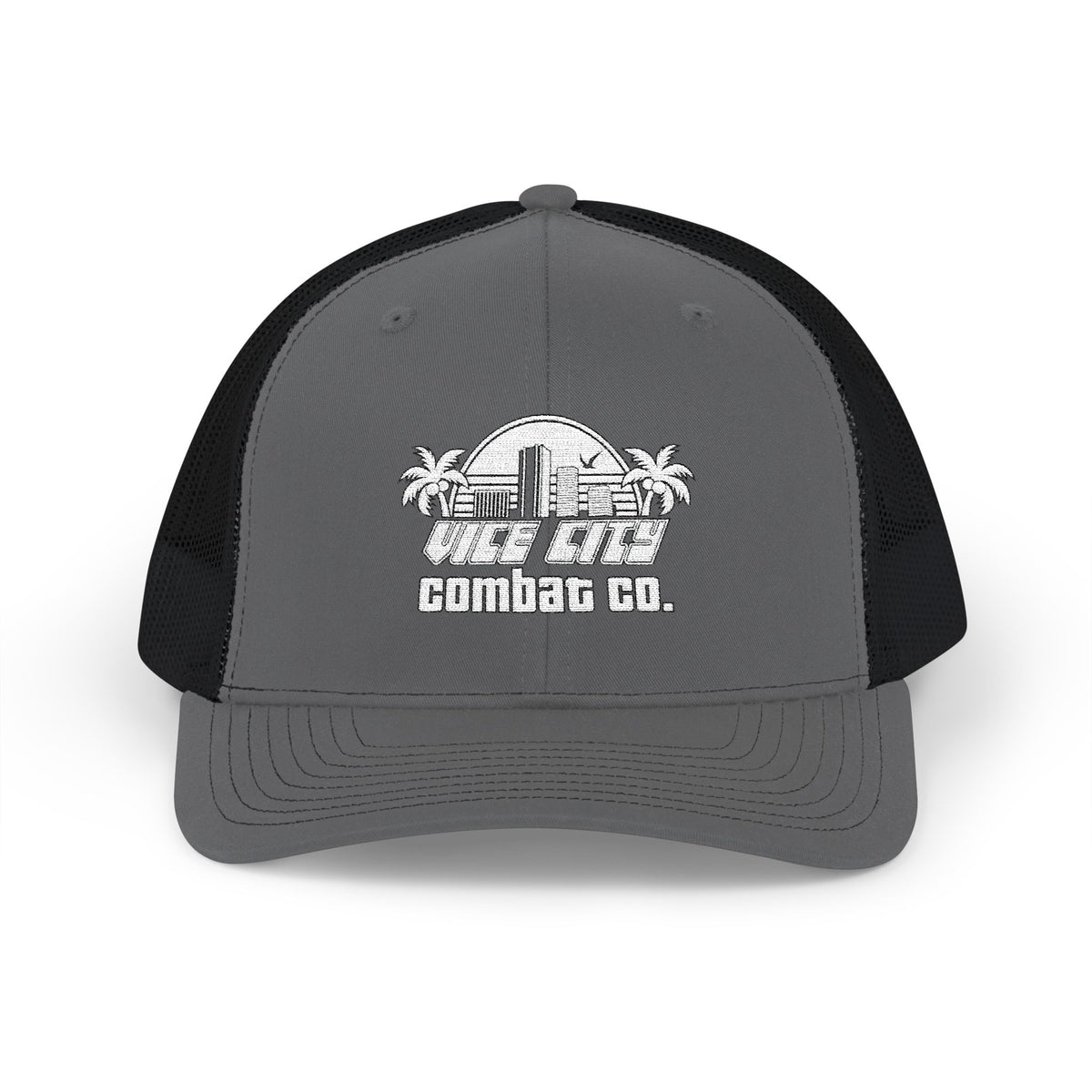 Vice City Combat Co. - Embroidered Adjustable Snapback Trucker Cap