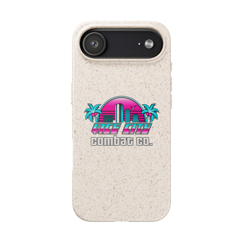Vice City Combat Co. - Eco-Friendly Biodegradable iPhone Cases - 15, 16, and 17 Models