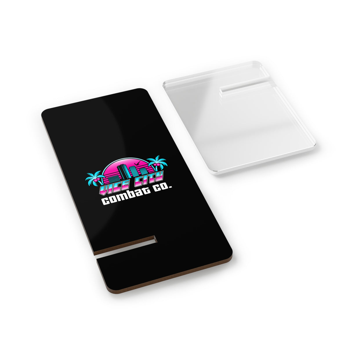 CUSTOM BJJ MMA Academy Branded Mobile Display Stand for Front Desk Smartphones Mobile Phone