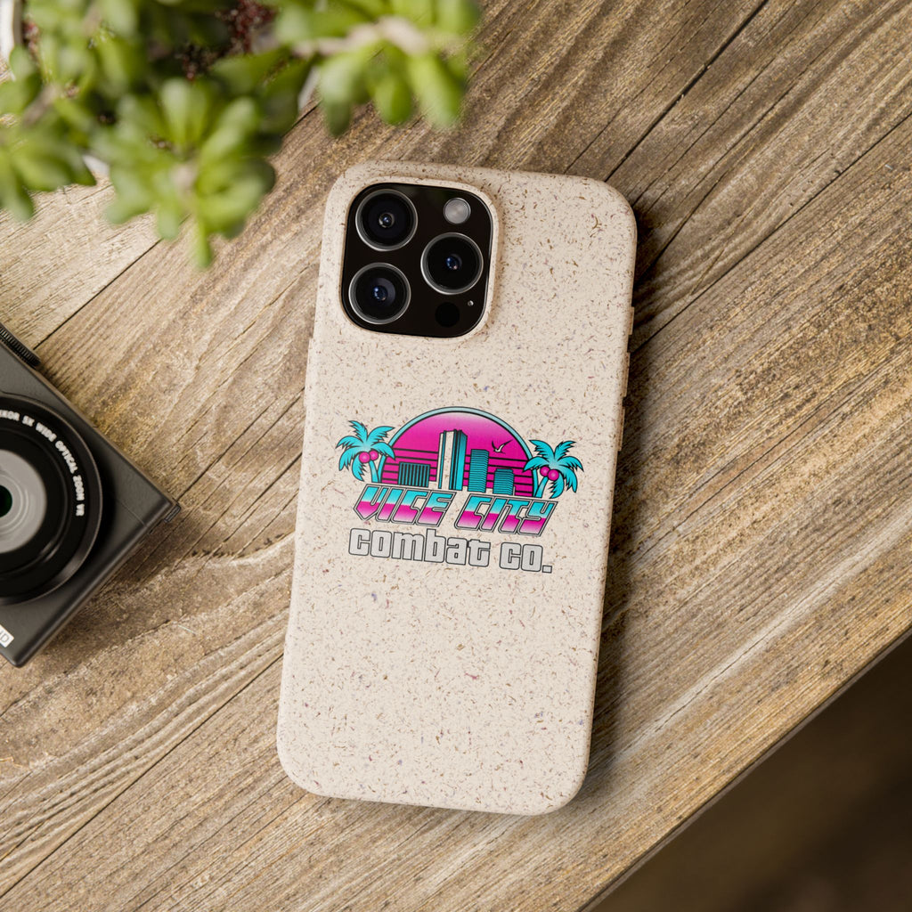 Vice City Combat Co. - Eco-Friendly Biodegradable iPhone Cases - 15, 16, and 17 Models