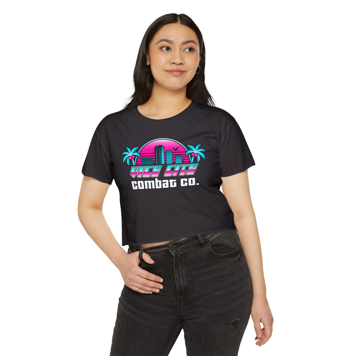 Vice City Combat Co. - Women's Festival Crop Top Shirt
