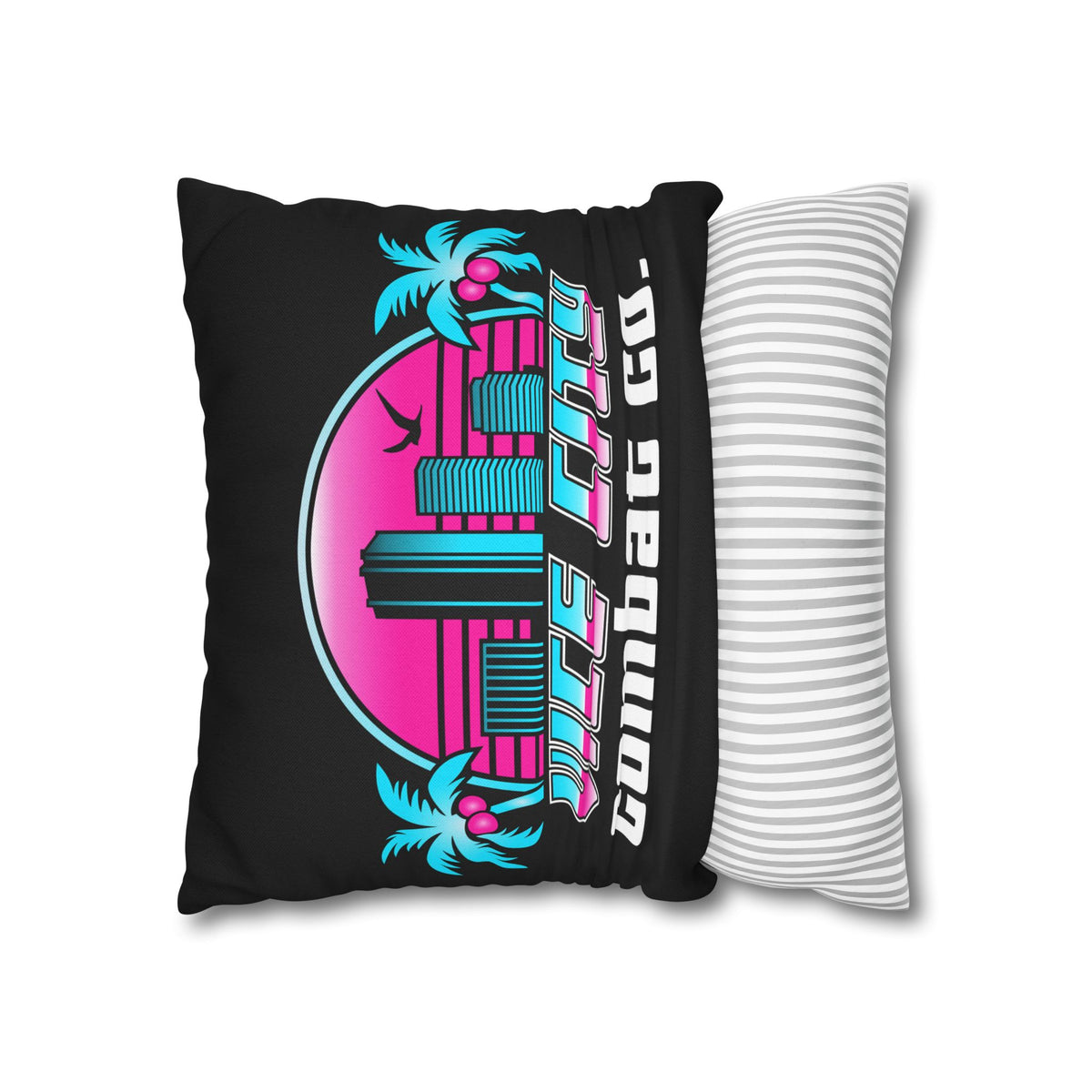 CUSTOM BJJ MMA Academy Logo Square Dojo Pillowcase - Spun Polyester - 7 Sizes