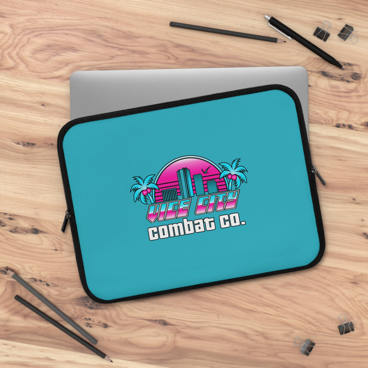 CUSTOM BJJ MMA Academy Laptop Tablet Sleeve Style Zippered Carrier