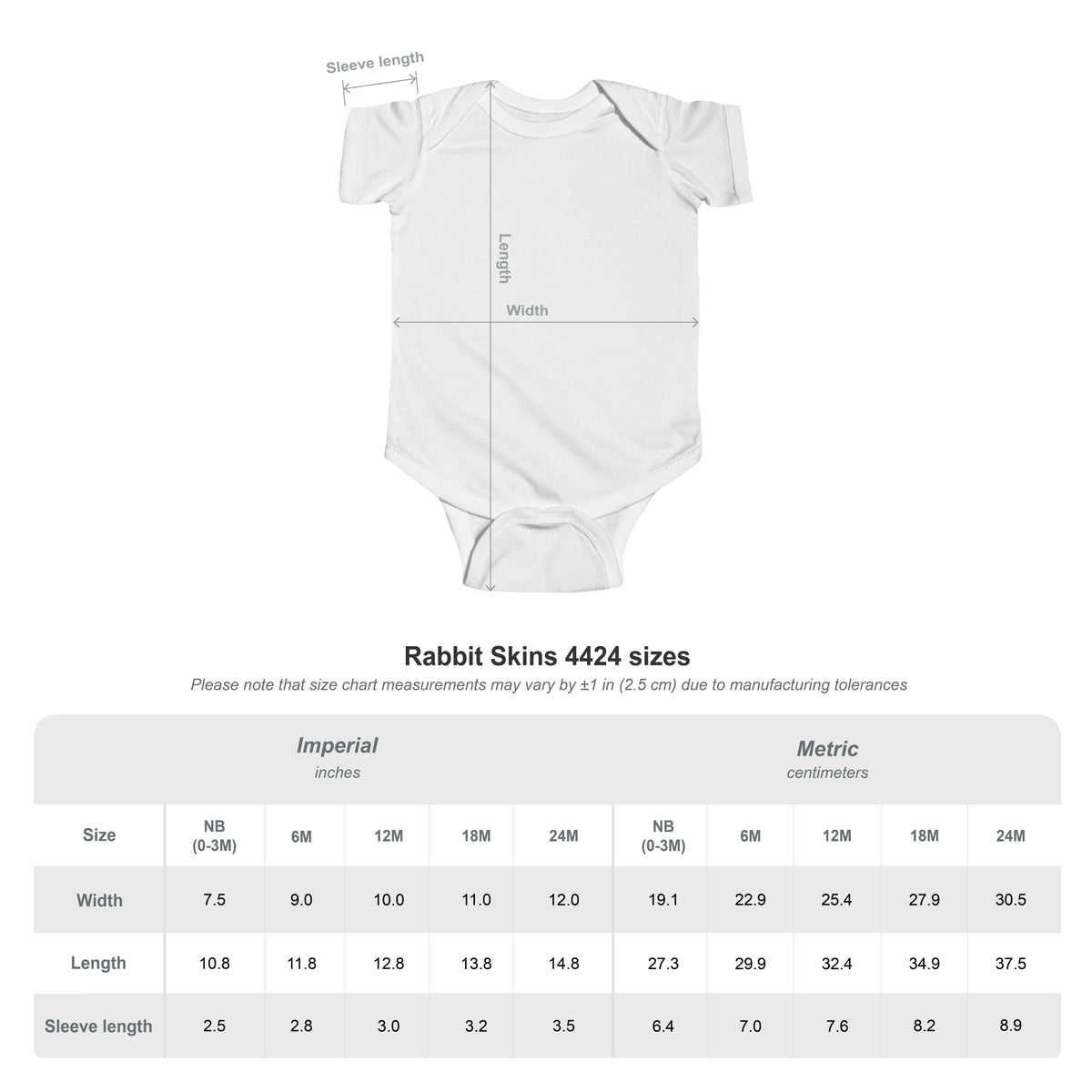 Vice City Combat Co. - Infant Ring-Spun Cotton Fine Jersey Baby Bodysuit - Rabbit Skins