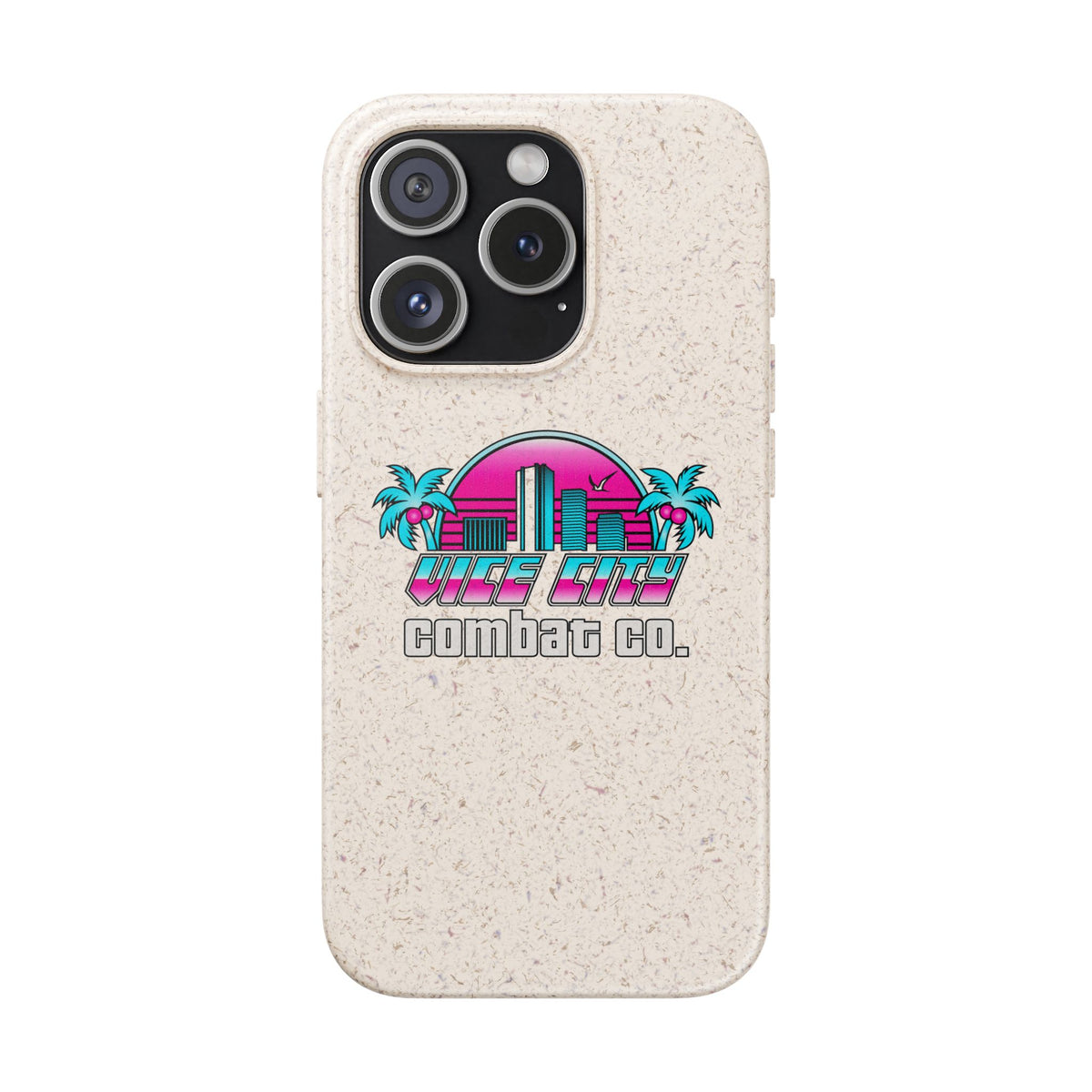 Vice City Combat Co. - Eco-Friendly Biodegradable iPhone Cases - 15, 16, and 17 Models