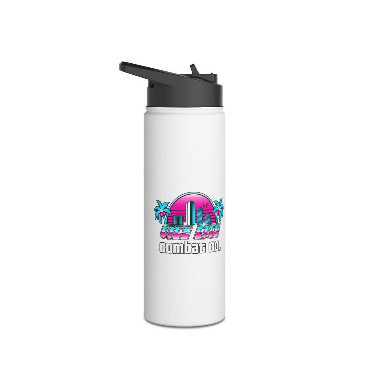 Vice City Combat Co. - Stainless Steel Water Bottle, Standard Lid - 3 Sizes