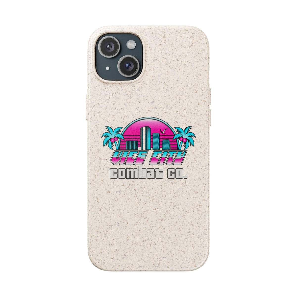 Vice City Combat Co. - Eco-Friendly Biodegradable iPhone Cases - 15, 16, and 17 Models
