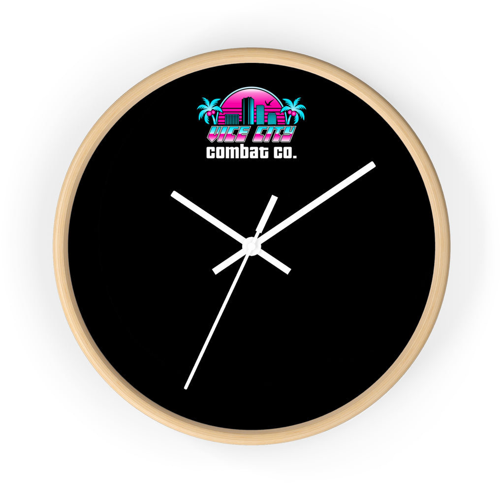 CUSTOM BJJ MMA Academy Logo Dojo 10" Wooden Wall Clock