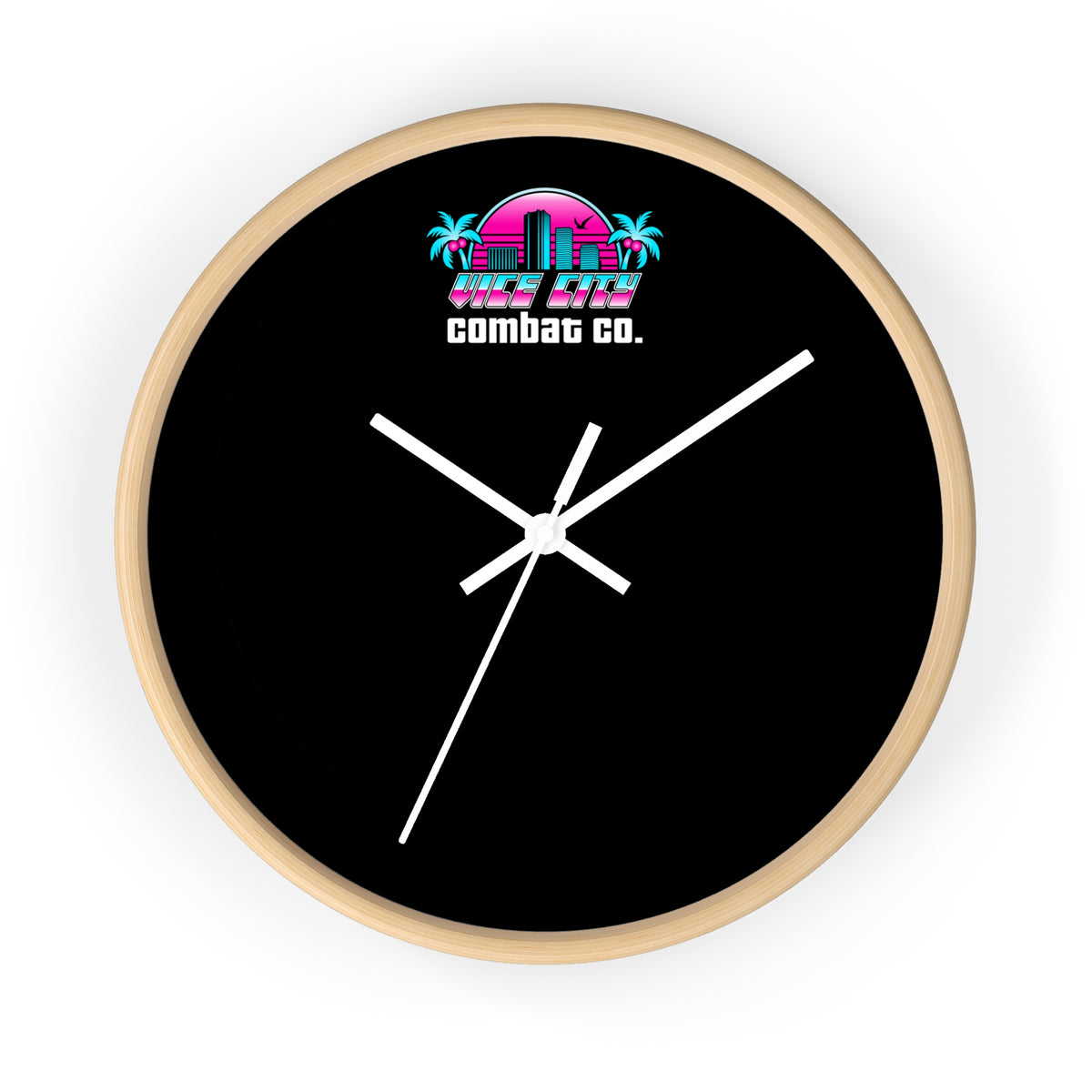 CUSTOM BJJ MMA Academy Logo Dojo 10" Wooden Wall Clock