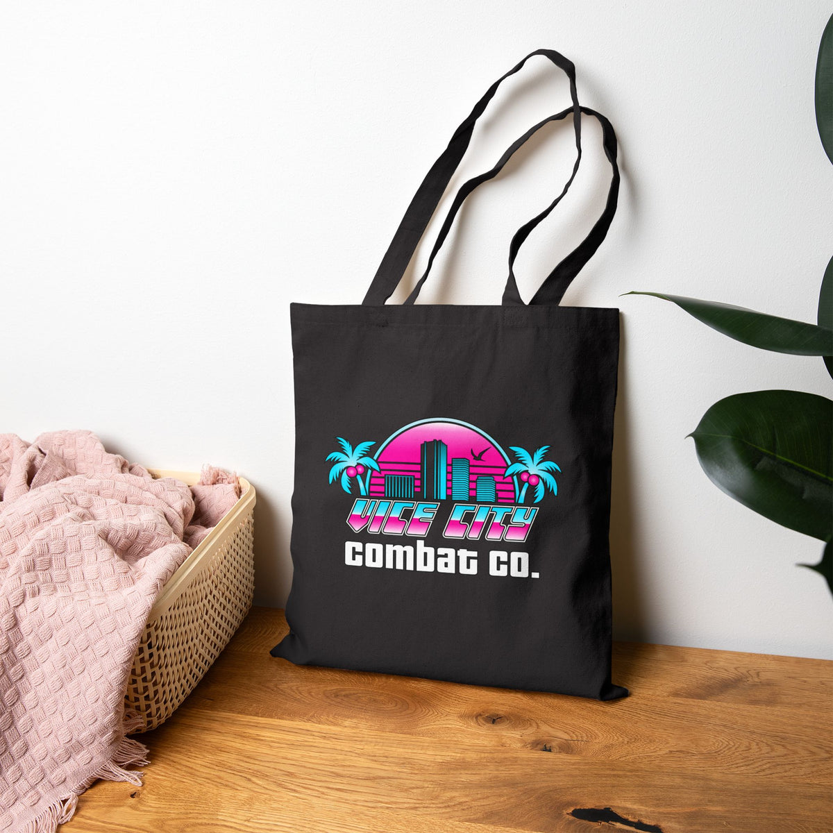 Vice City Combat Co. - Cotton Canvas Reusable Tote Bag